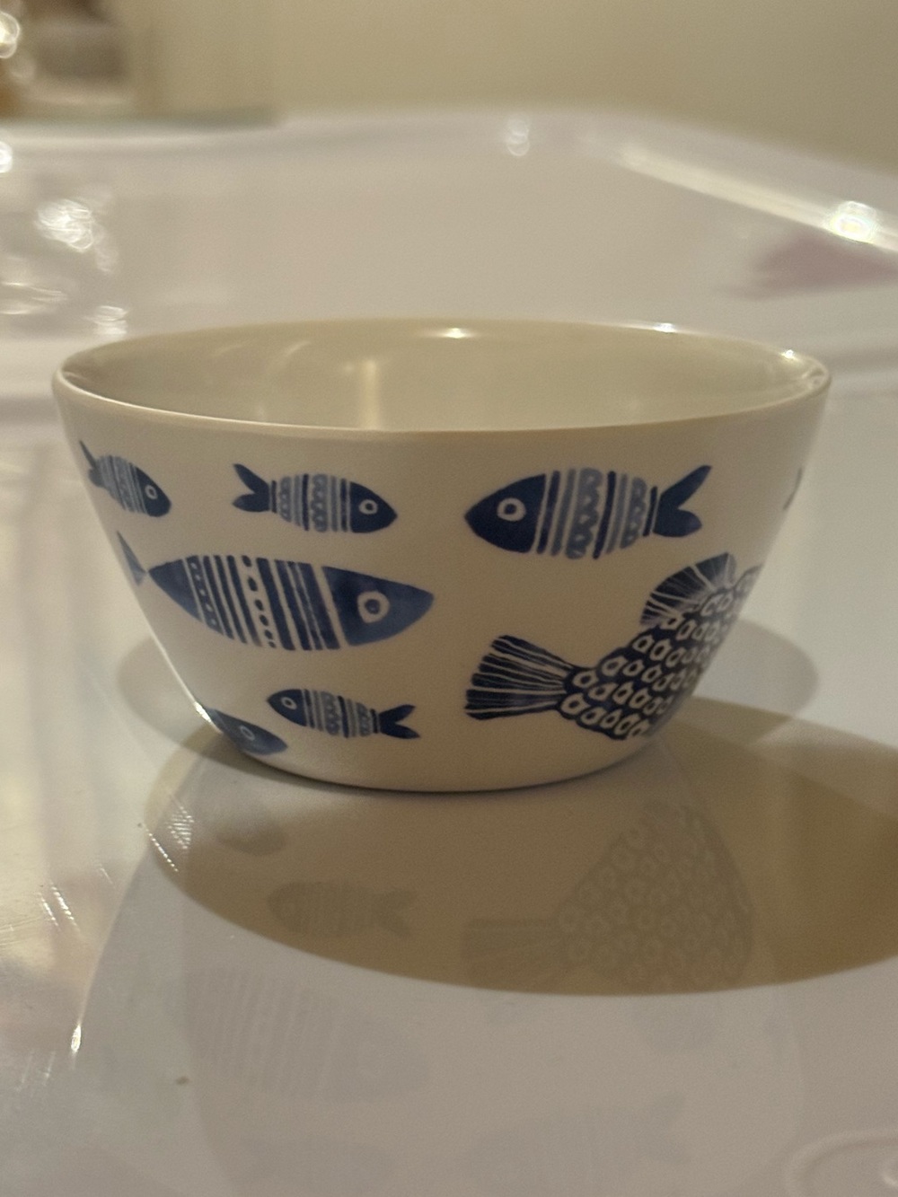 Small Blue Fish Bowl for Jewelry